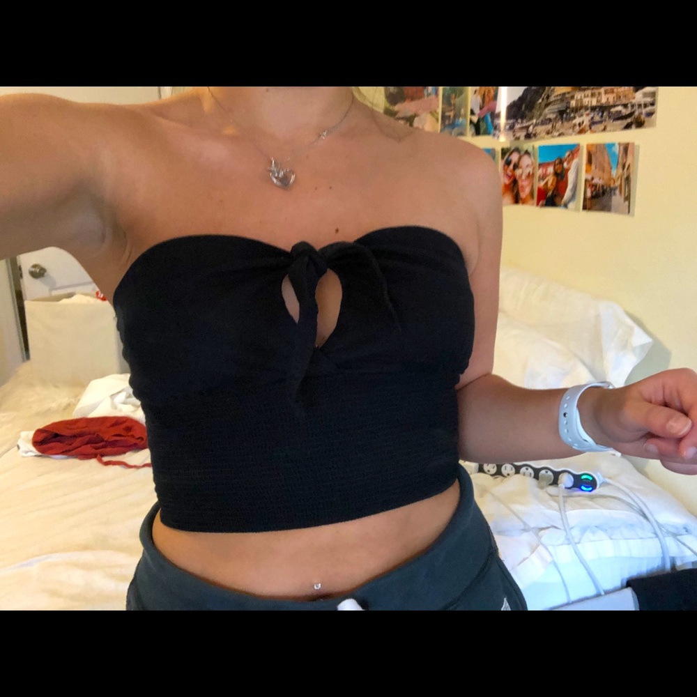 Pacsun Black Crop Top - Size Small